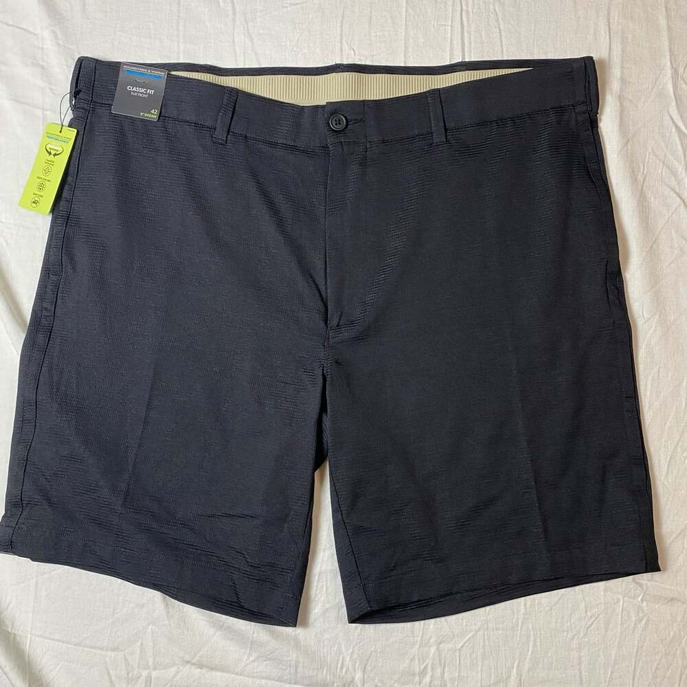 Roundtree And Yorke Performance Classic Fit 9 Inseam Shorts Size 42 (1353)